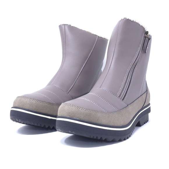 JBU Shoes - JBU by Jambu Women’s Snowbound Winter Boots Taupe Size 7 M Fleece Lined Zip